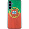Portugal Flag Distressed Galaxy A35 5G Clear Case